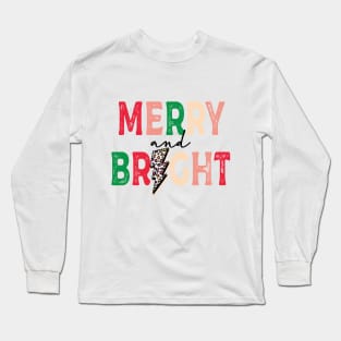 Merry and Bright christmas Long Sleeve T-Shirt